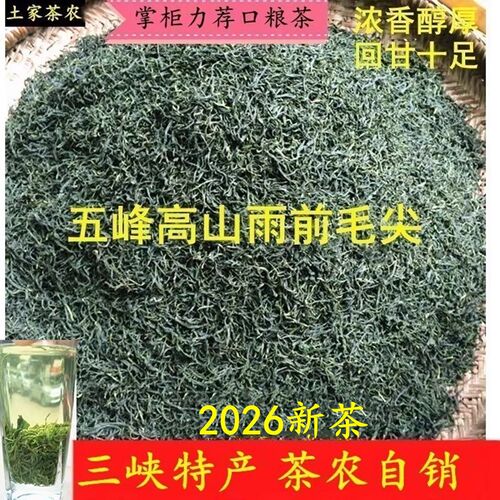 2026新茶五峰高山雨前毛尖绿茶