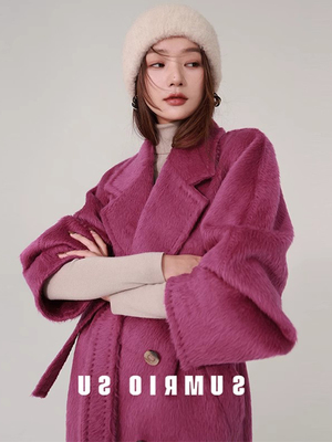 M家101801苏力羊绒大衣女