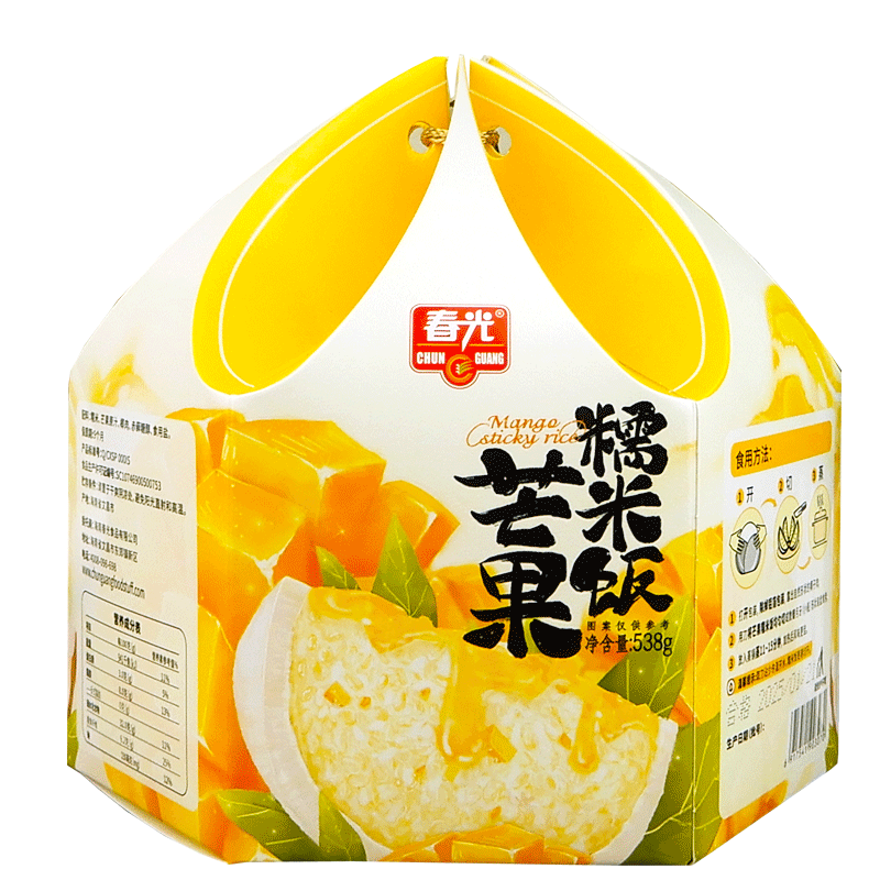 春光538g芒果糯米饭盒装