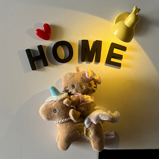 可爱卡通磁吸骑马HelloKitty冰箱贴骑马kt公仔装饰冰箱门洞洞板