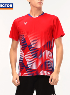 威克多VICTOR胜利羽毛球服女运动T恤短袖T-41012速干透气修身上衣
