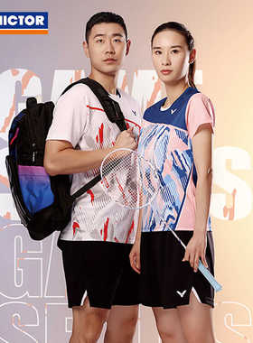威克多VICTOR胜利羽毛球服男女比赛运动T恤短袖上衣T-40011 41011