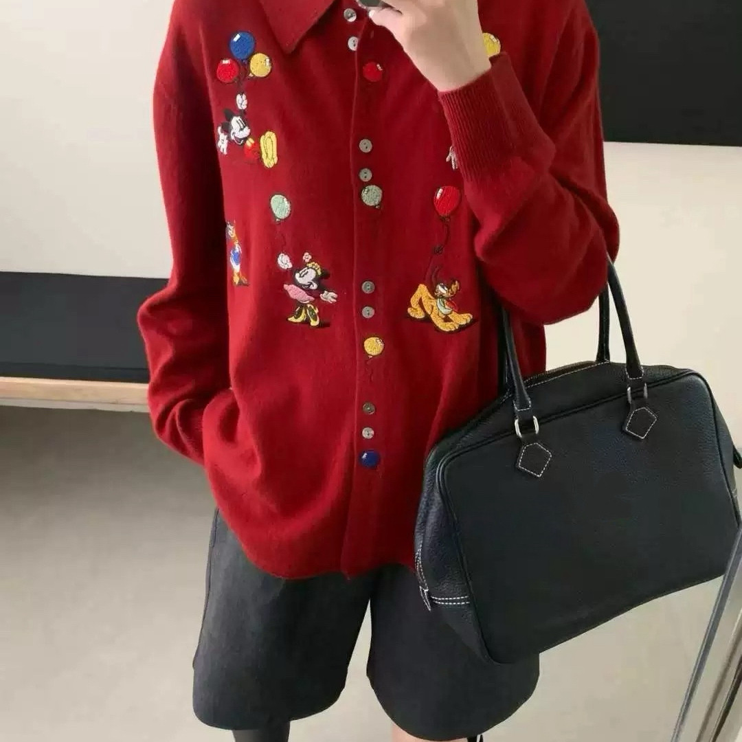 瑞瑞店毛针织衬衫领长袖洋气百搭针织开衫（含100绵羊毛）XF90103,女装/女士精品,毛针织衫,淘宝优惠券,粉丝福利购,淘宝优惠卷