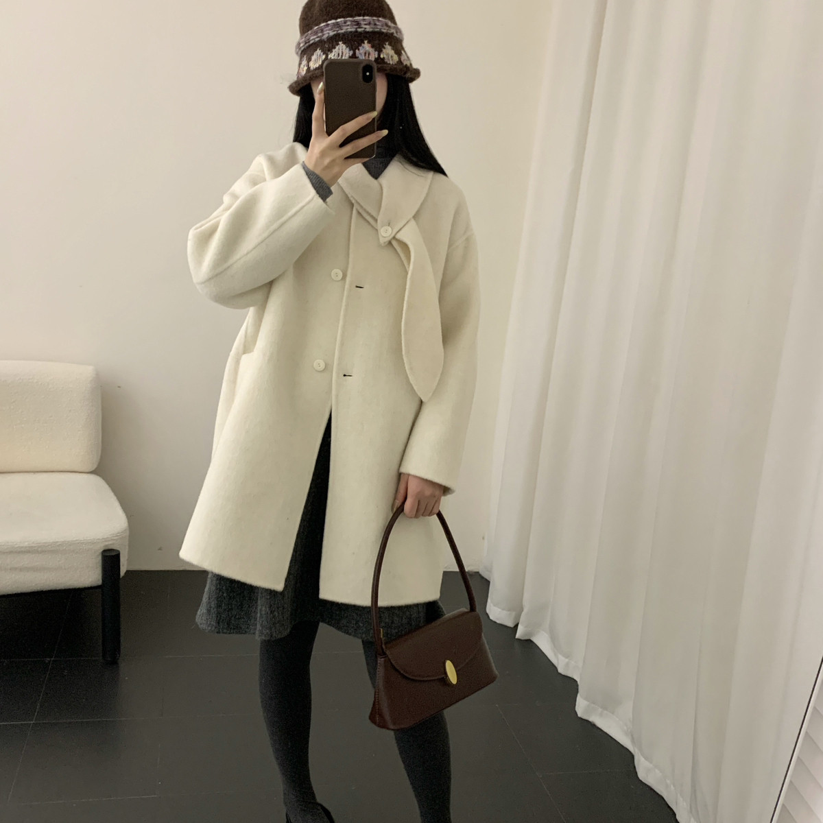 瑞瑞韩系甜美名媛风大衣羊毛外套（含100澳毛）05353,女装/女士精品,羽绒服,淘宝优惠券,粉丝福利购,淘宝优惠卷