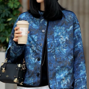 瑞瑞冬上新松驰感双面穿夹棉短外套C58