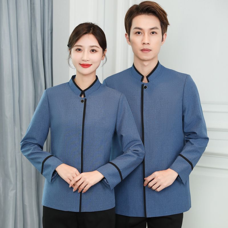 保洁工作服长短袖男女酒店宾馆物业阿姨清洁服务员PA制服春秋夏装