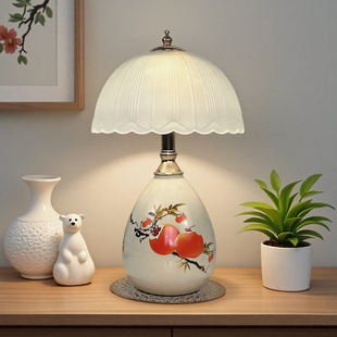 欧式复古台灯卧室床头台灯结婚温馨婚庆新中式节能家用现代简约