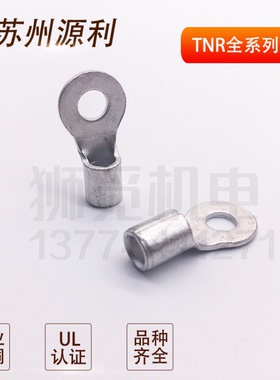 源利紫铜圆形裸端子RNB/TNR22/38/60/70/80/100/150-6/8/10/12/16