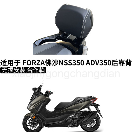 适用本田FORZA佛沙NSS350 ADV350改装后靠背加大加厚靠腰乘客靠垫