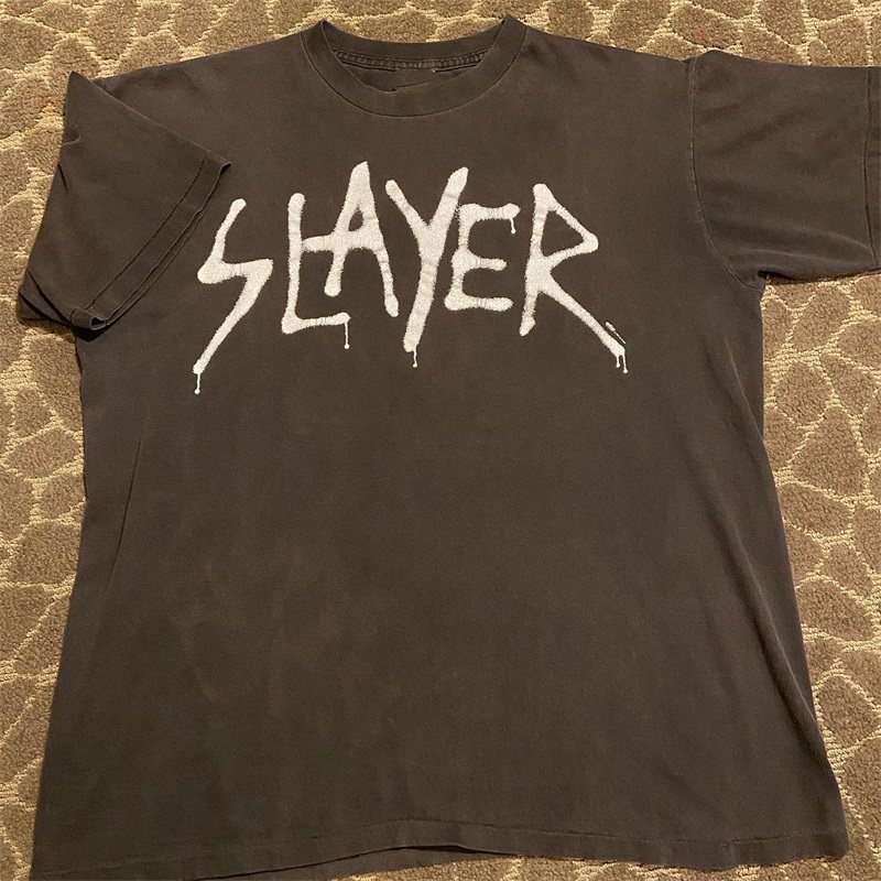 Slayer金属摇滚乐队oversize潮牌短袖美潮重磅vintage男女情侣T恤,男装,T恤,淘宝优惠券,粉丝福利购,淘宝优惠卷