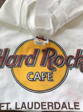 HardRock摇滚ins超火重磅复古潮牌美潮宽松oversize短袖T恤男女