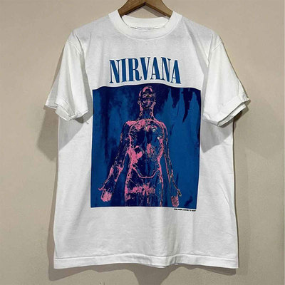 nirvana摇滚乐队短袖复古宽松
