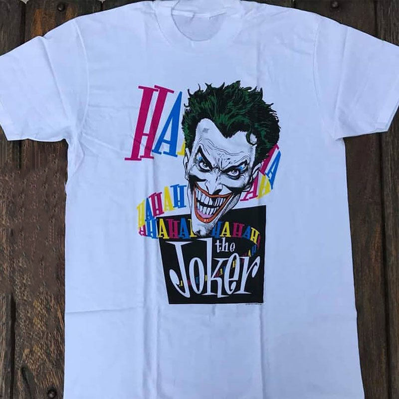 The Joker DC超级反派英雄小丑Vintage复古男女vibe风潮牌短袖T恤