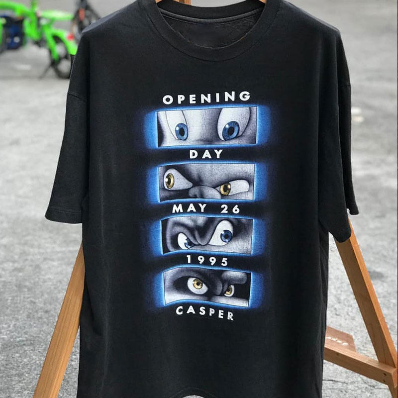 Casper兔子卡通动漫潮牌短袖T恤美式复古vintage重磅棉情侣装半袖,男装,T恤,淘宝优惠券,粉丝福利购,淘宝优惠卷