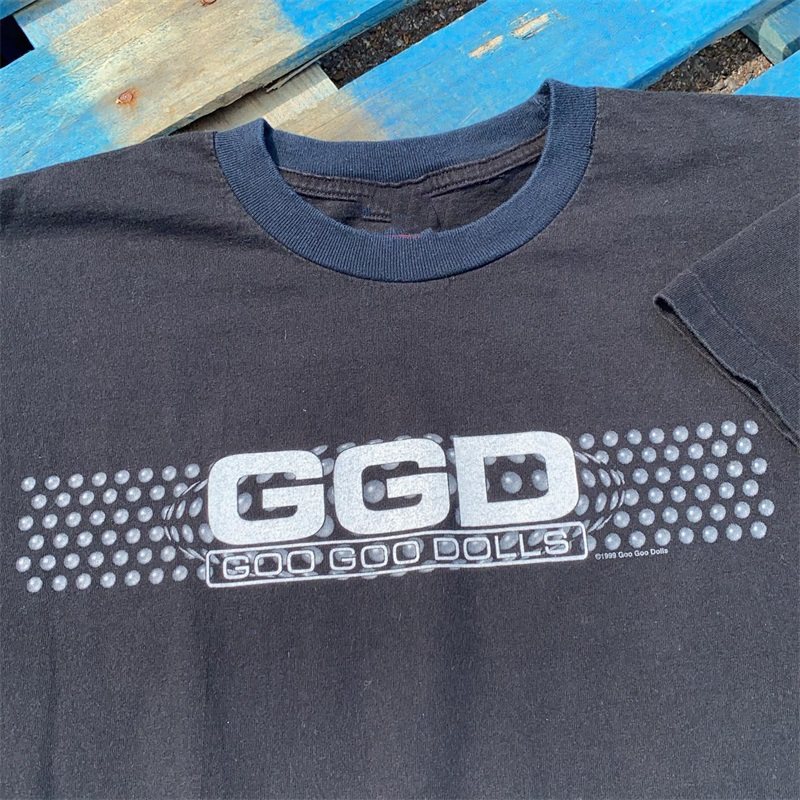 GooGooDolls摇滚乐队高街潮牌oversize古着感短袖美潮男女情侣T恤,男装,T恤,淘宝优惠券,粉丝福利购,淘宝优惠卷