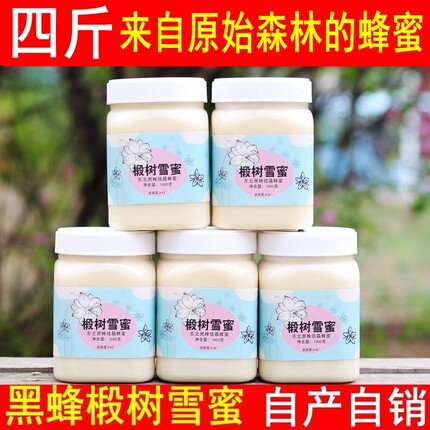 蜂蜜纯正天然农家自产椴树蜜长白山白蜜野生土蜂蜜黑蜂雪蜜500g