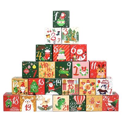 Christmas vent Calendar Boxes Set of 24 Easy Assembled