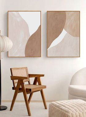 Living room decoration painting Morandi color homestay rest