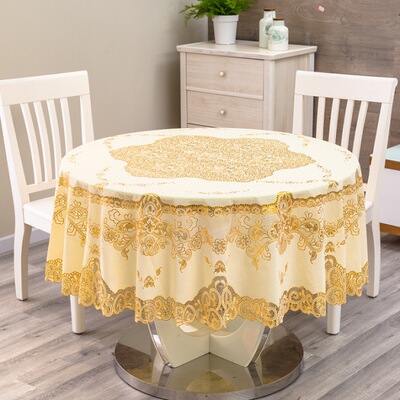 Large round table tablecloth, plastic VC round table cloth,