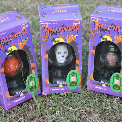 Halloween horse lanterns, night chandeliers, glowing and so