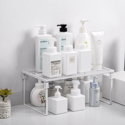 Stackable iron kitchen storage rack, household cabinet, dra