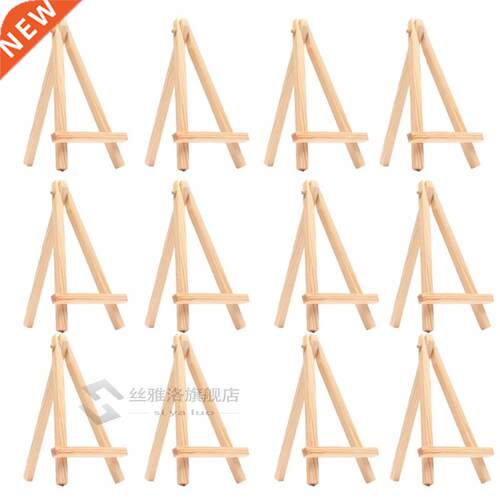 12PCS Kids Mini Wooden Easel Art Painting Name Card Stand D