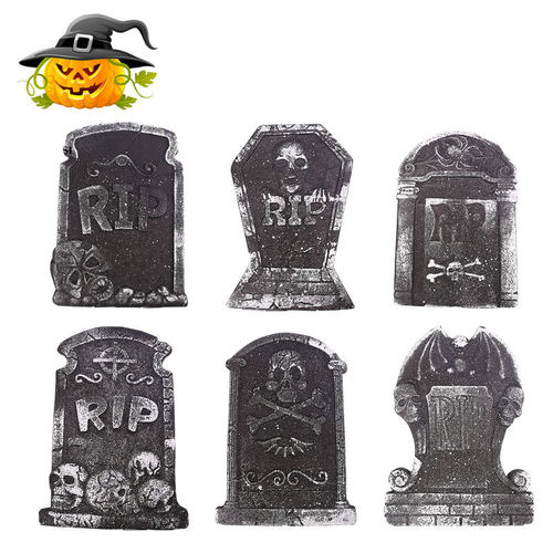 Halloween decoration foam tombstone haunted house bar scene