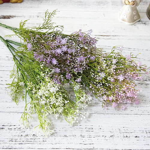 Simulated Flowers, Starry Sky, Small Handle, 5-Fork Star Sp