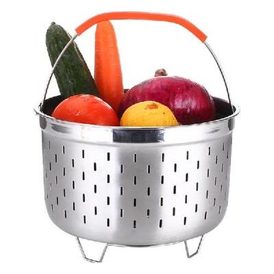 Stainless Steel Steam Basket Pressure Cooker Antiscald
