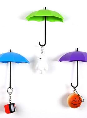 3PCS Detachable Umbrella Type Wall Door Towel Hook Kitchen