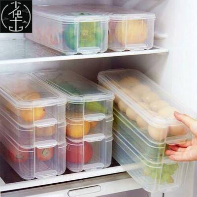 Reusable Kitchen Fridge Food Fruit Storage Container Clear P