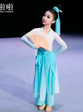 少儿古典舞一童一扇桃李杯演出服