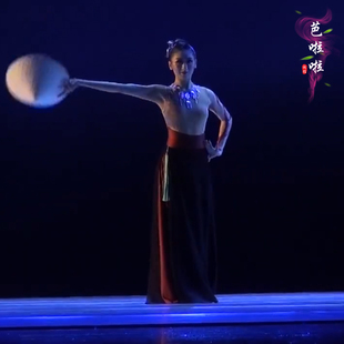 傣族舞蹈服装艺考《婆娑月下》演出服长袖大裙摆练习裙半身长裙女