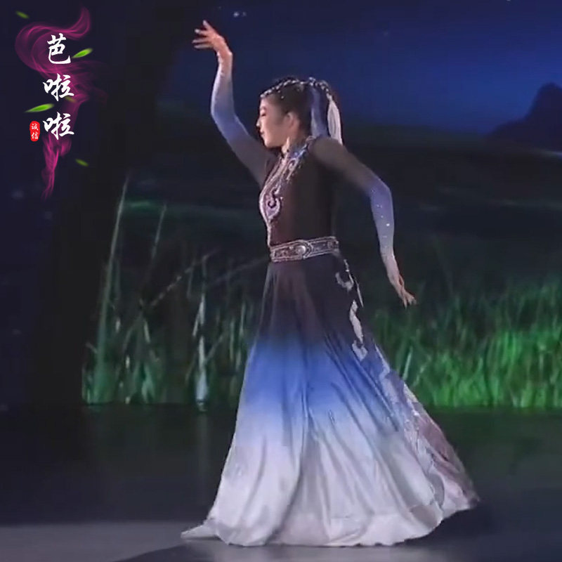 蒙古服练功大摆裙草原夜色舞蹈服