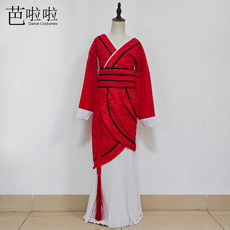 汉唐古典舞演出服宫廷响屐舞服装