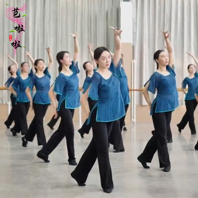 身韵巡礼纱衣古典舞蹈服练习飘逸