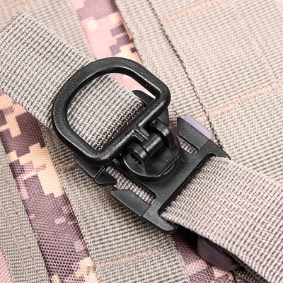 Molle系统PALS织带多用途8段旋转D型挂环塑钢轻量挂扣