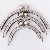 8.5 银色 DIY手工包配件 10.5 12.5cm半圆压花猫咪头口金