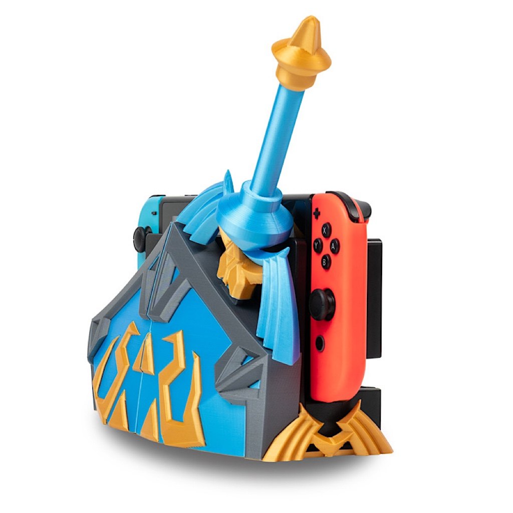 젤다의 전설: 왕국의 눈물 마스터 소드 HYRULE SHIELD NINTENDO 스위치 호스트 스탠드 베이스 쉘
