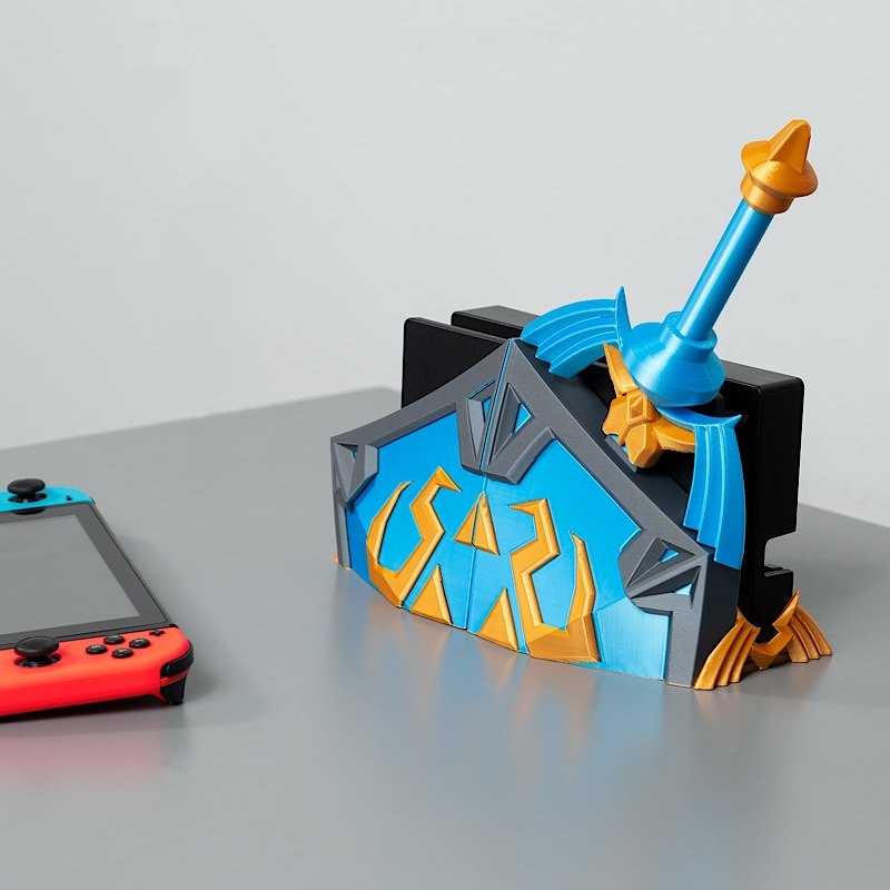 젤다의 전설: 왕국의 눈물 마스터 소드 HYRULE SHIELD NINTENDO 스위치 호스트 스탠드 베이스 쉘