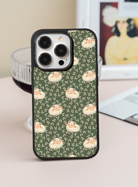 「青枝咩语」苹果iPhone17promx手机壳16钢化玻璃VIVOX300s保护套16小米15华为mate80红米荣耀OPPOFINDX9全包