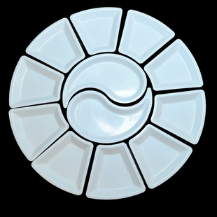 稻谷壳可降解一次性硬质加厚环保菜盘大碟水果盘高档野餐结婚庆酒