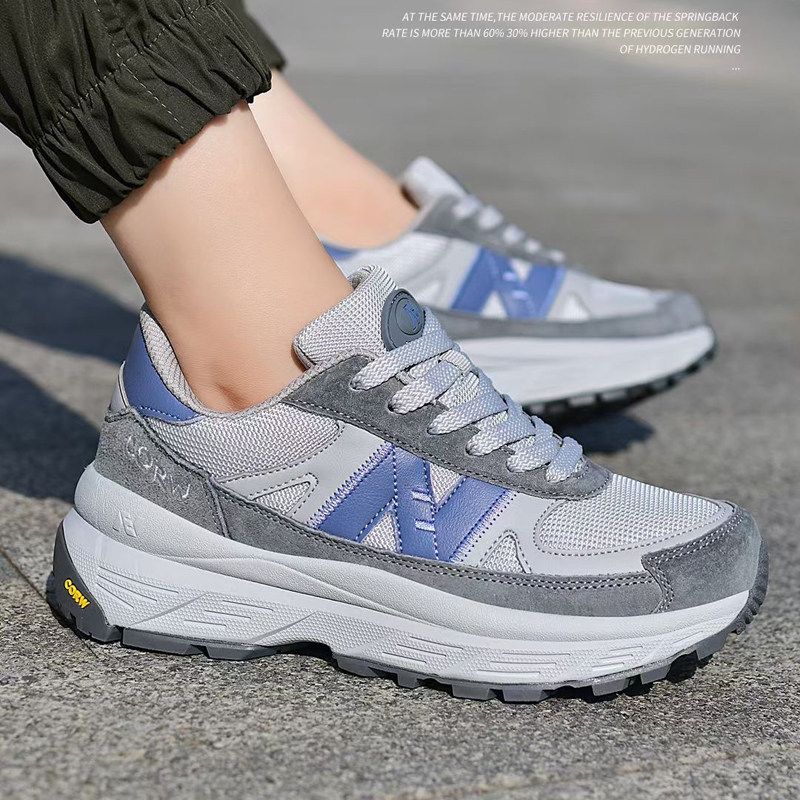 n字鞋官方正品女鞋单面透气真皮2025年新款秋季鞋慢跑减震女鞋