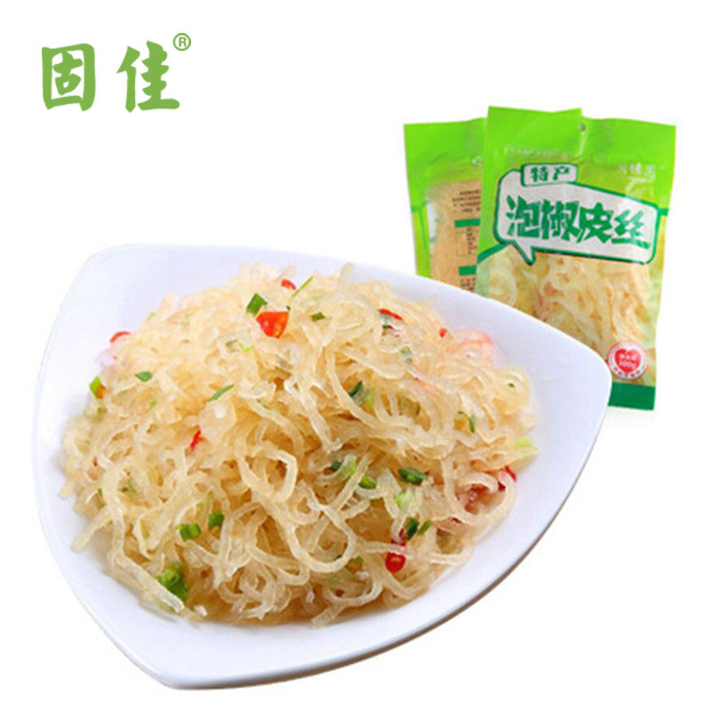 【河南特产固始皮丝粥小菜猪皮