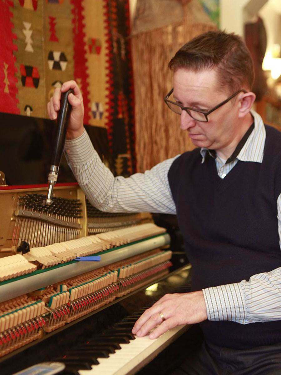 钢琴通用调律工具 调琴扳手调音止音叉橡胶棒配件 三角立式六件套