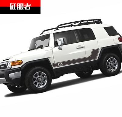 丰田车贴拉花suv身腰线改装