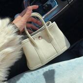 全皮花园包mini小包包2025新款 迷你手提包garden女包高级感真皮25