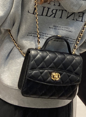 双肩包链条小香风2025新款包包女式女包超火背包三合一小书包25c