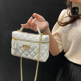 2026新款 lp盒子包高级感女包小方包化妆斜挎包 小香包包发财包26c