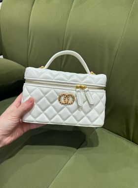 2026早春新款 26c花扣小香风lp盒子菱格链条包女手提斜挎包化妆包